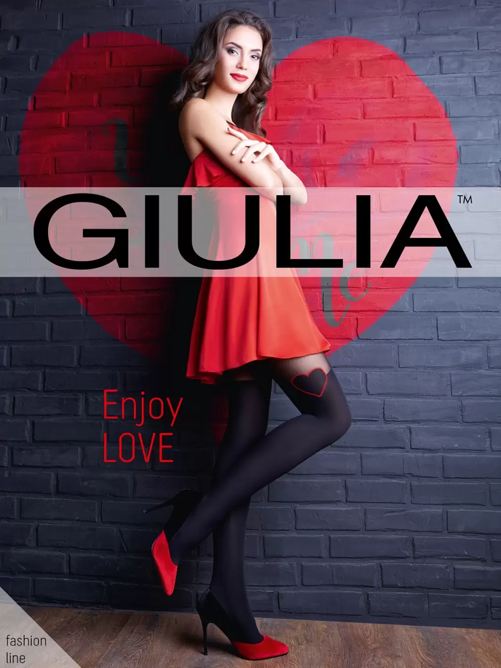 Giulia ENJOY LOVE, фантазийные колготки (изображение 1)