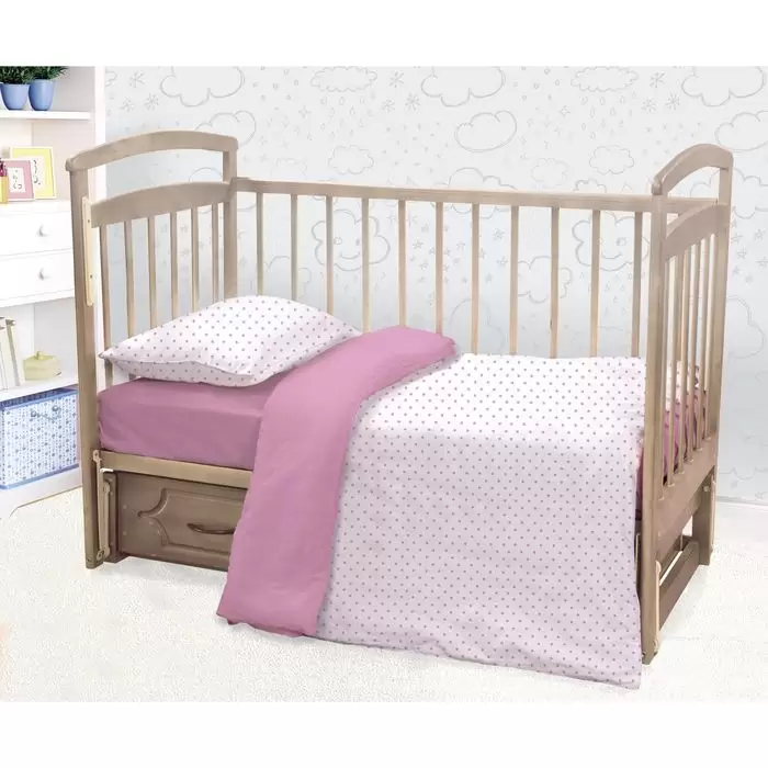 Этель Розовая колыбельная, детское постельное белье (изображение 1)