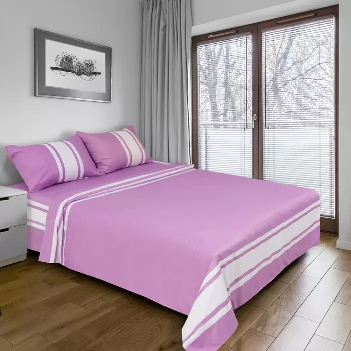 Этель Дерби фиолетовый, комплект 2-х спальный (изображение 1)