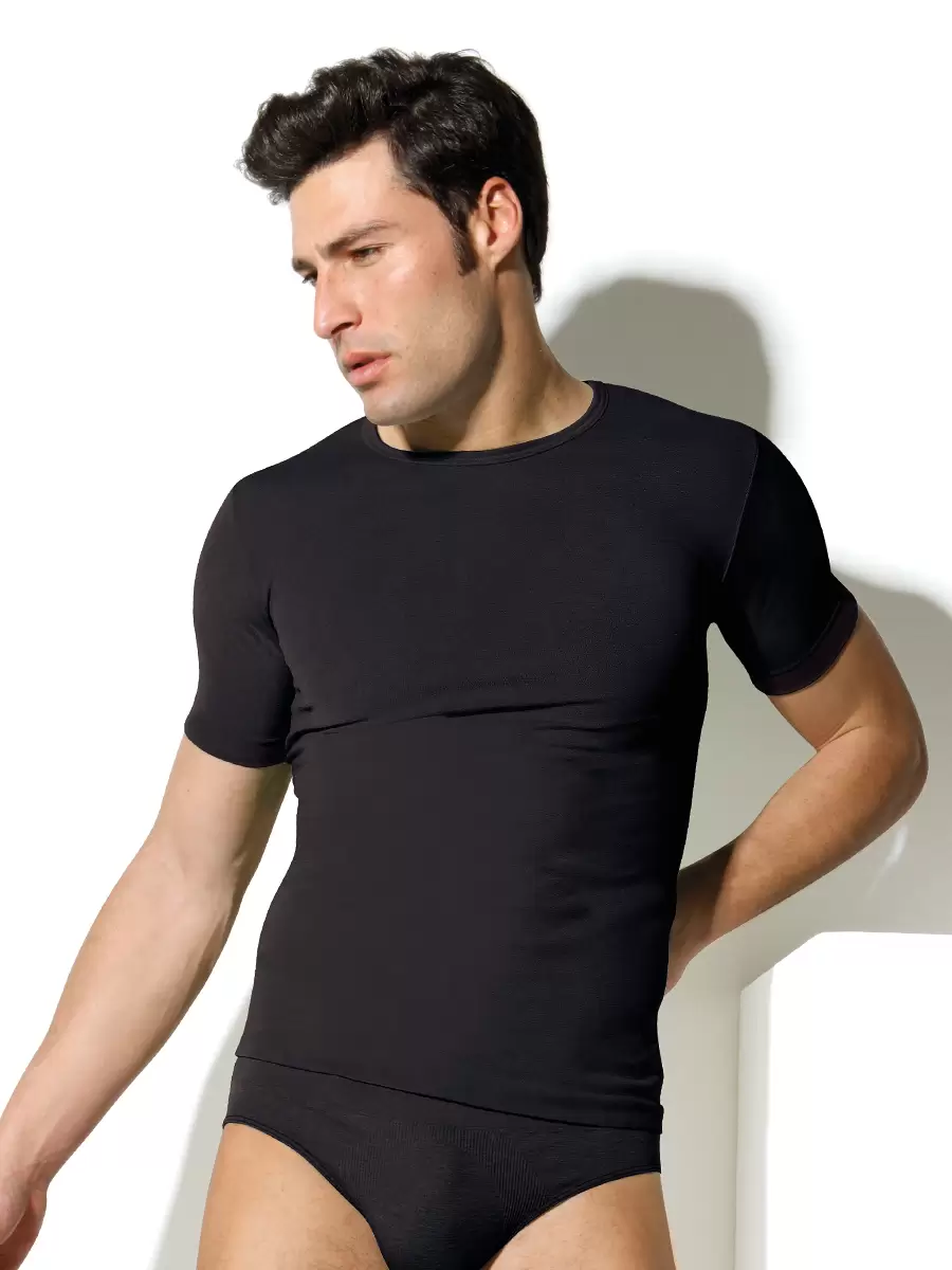 INTIMIDEA UOMO T-SHIRT gorocollo mezza manica, футболка мужская (изображение 1)