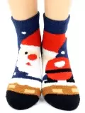 Hobby Line 2201-45, носки махровые-пенка Санта Клаус (изображение 1)