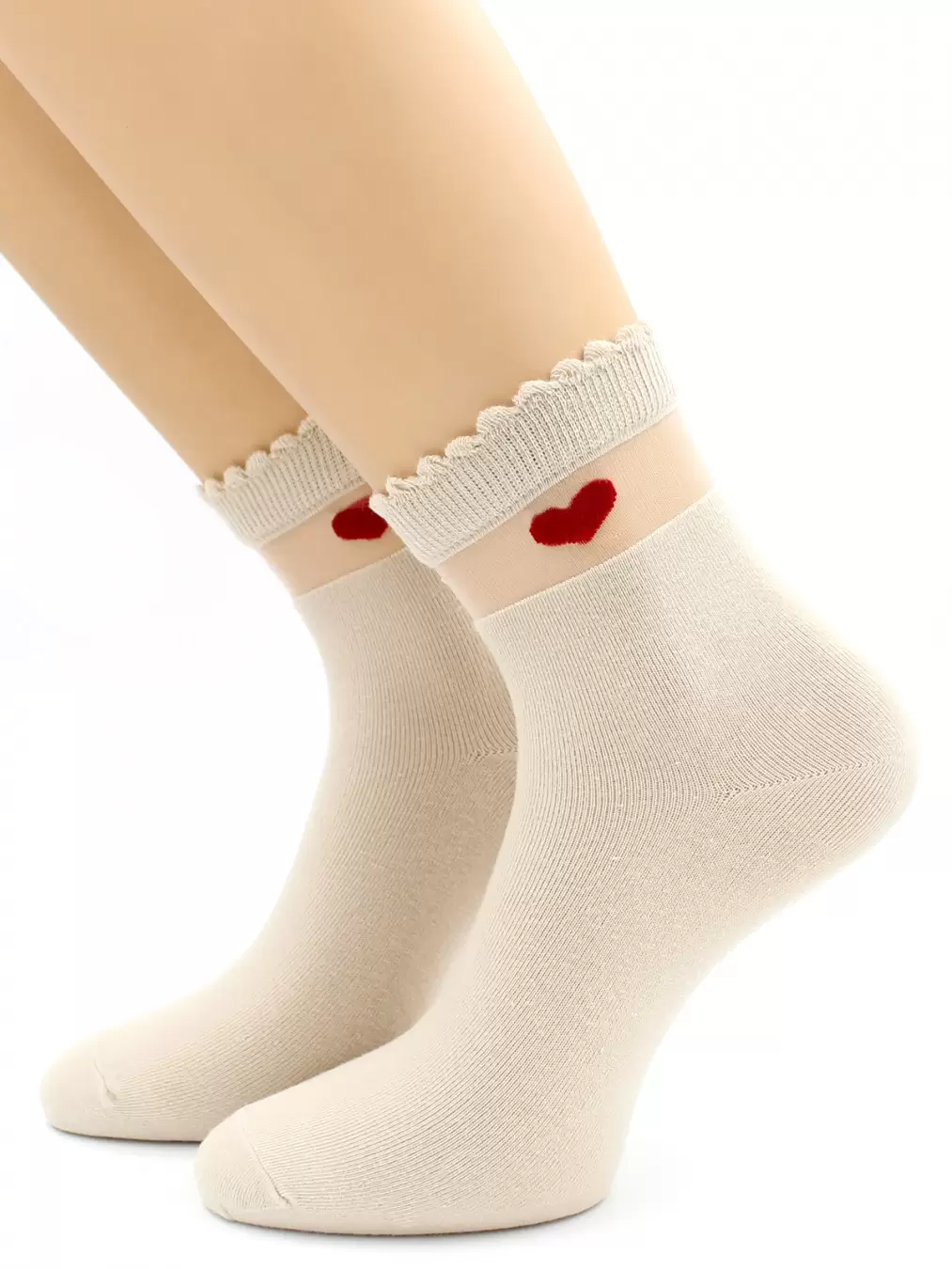 Hobby Line 2032, носки женские сердечки (изображение 1)