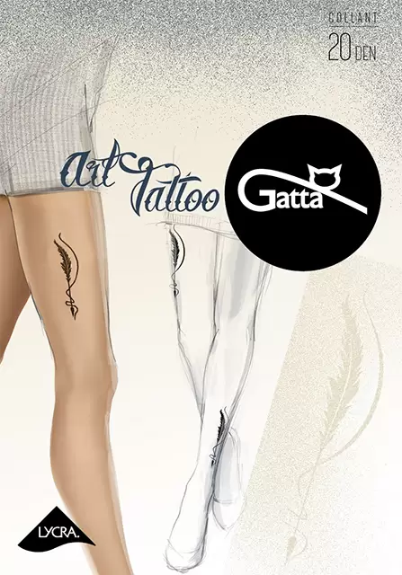 Gatta ART TATOO 04, колготки (изображение 1)
