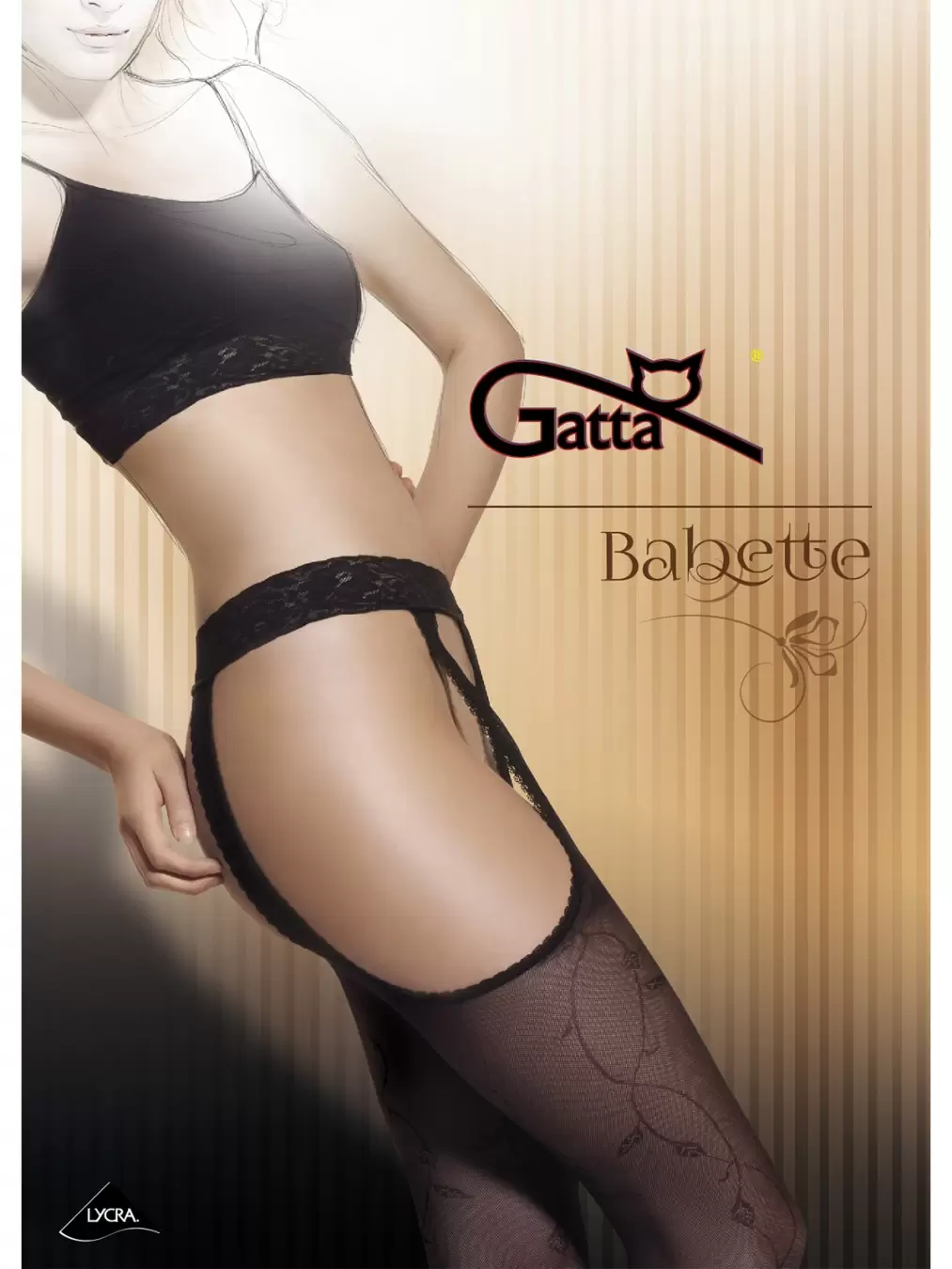 Gatta Babette 01, фантазийные колготки (изображение 1)