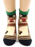 Hobby Line 2213-1, носки махровые-пенка Новогодние (изображение 1)
