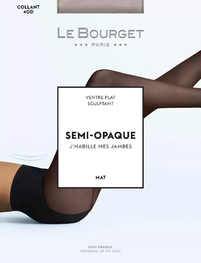 LE BOURGET SEMI-OPAQUE MAT 40 ventre plat sculptant, колготки (изображение 1)