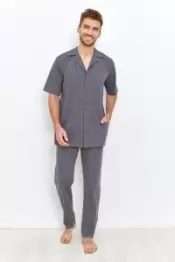 Taro 23S Simon 2943-2944-01, мужская пижама с брюками (3XXL серый)