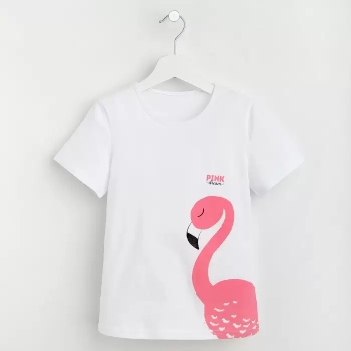 KAFTAN Фламинго, футболка для девочки (изображение 1)