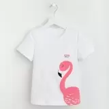 KAFTAN Фламинго, футболка для девочки (изображение 1)