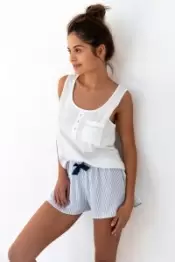 Sensis Eliana, пижама с шортами (XL белый)
