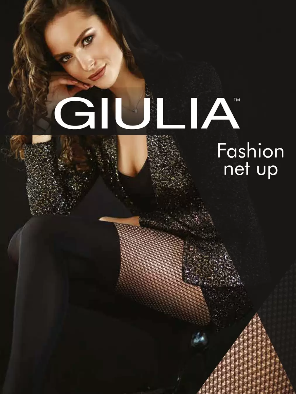 Giulia FASHION NET UP, фантазийные колготки купить недорого в  интернет-магазине Nosok.ru Москва