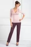 Donna Simone pyjamas Powder Pink, пижама с брюками (изображение 1)
