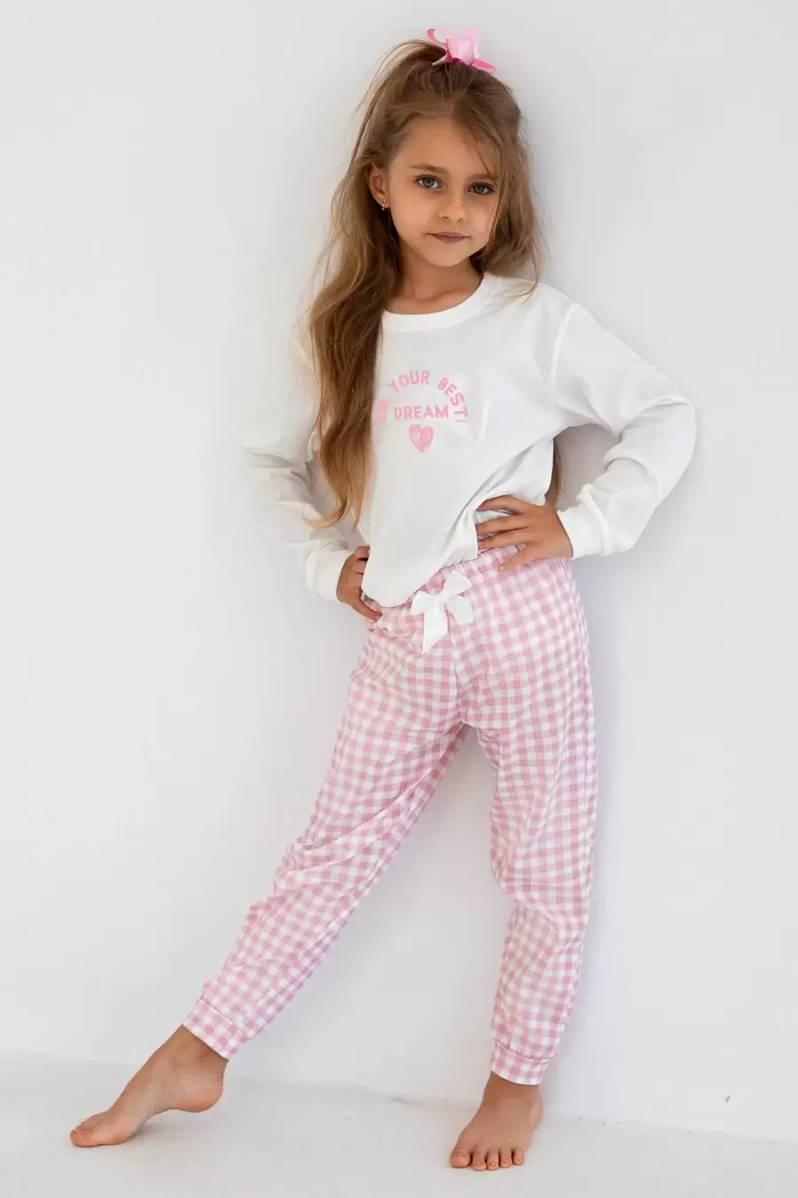 Sensis Nanny Kids, пижама для девочек (122-128 белый) (изображение 1)