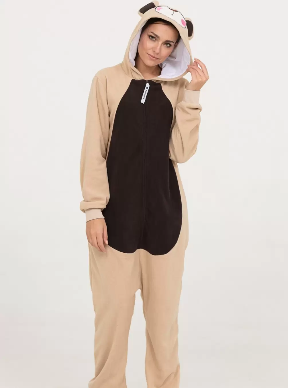 Пижама Бежевый мишка, комбинезон-кигуруми (изображение 1)