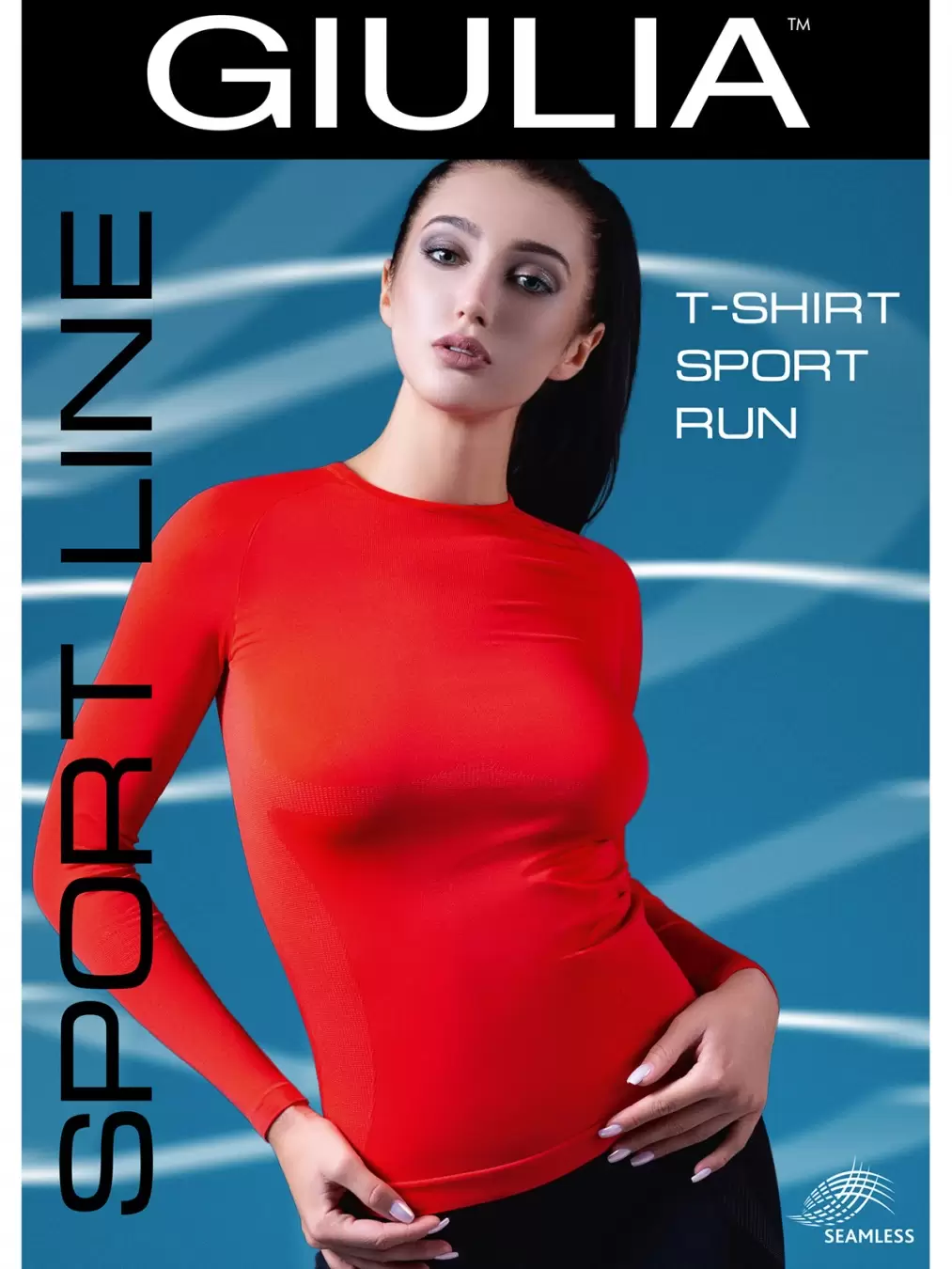 Giulia T-SHIRT SPORT RUN 02, спортивная футболка лонгслив (изображение 1)