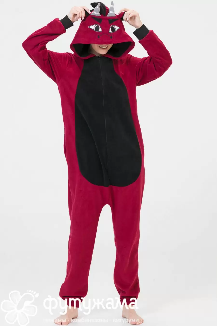 Пижама Дракон красный, комбинезон-кигуруми (изображение 1)