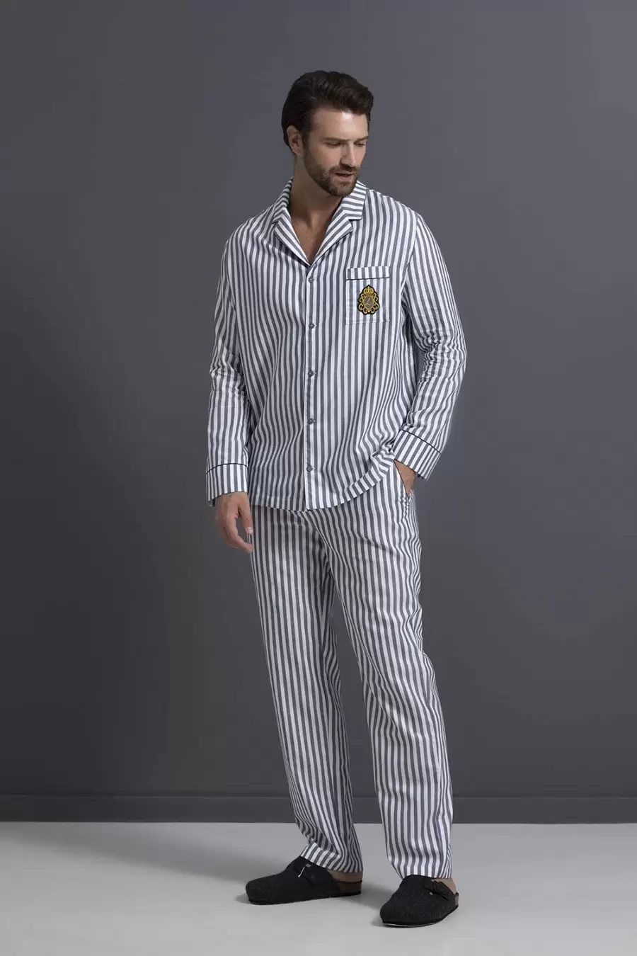 Laete 55357 Сине-Белый, мужская рубашка (изображение 1)