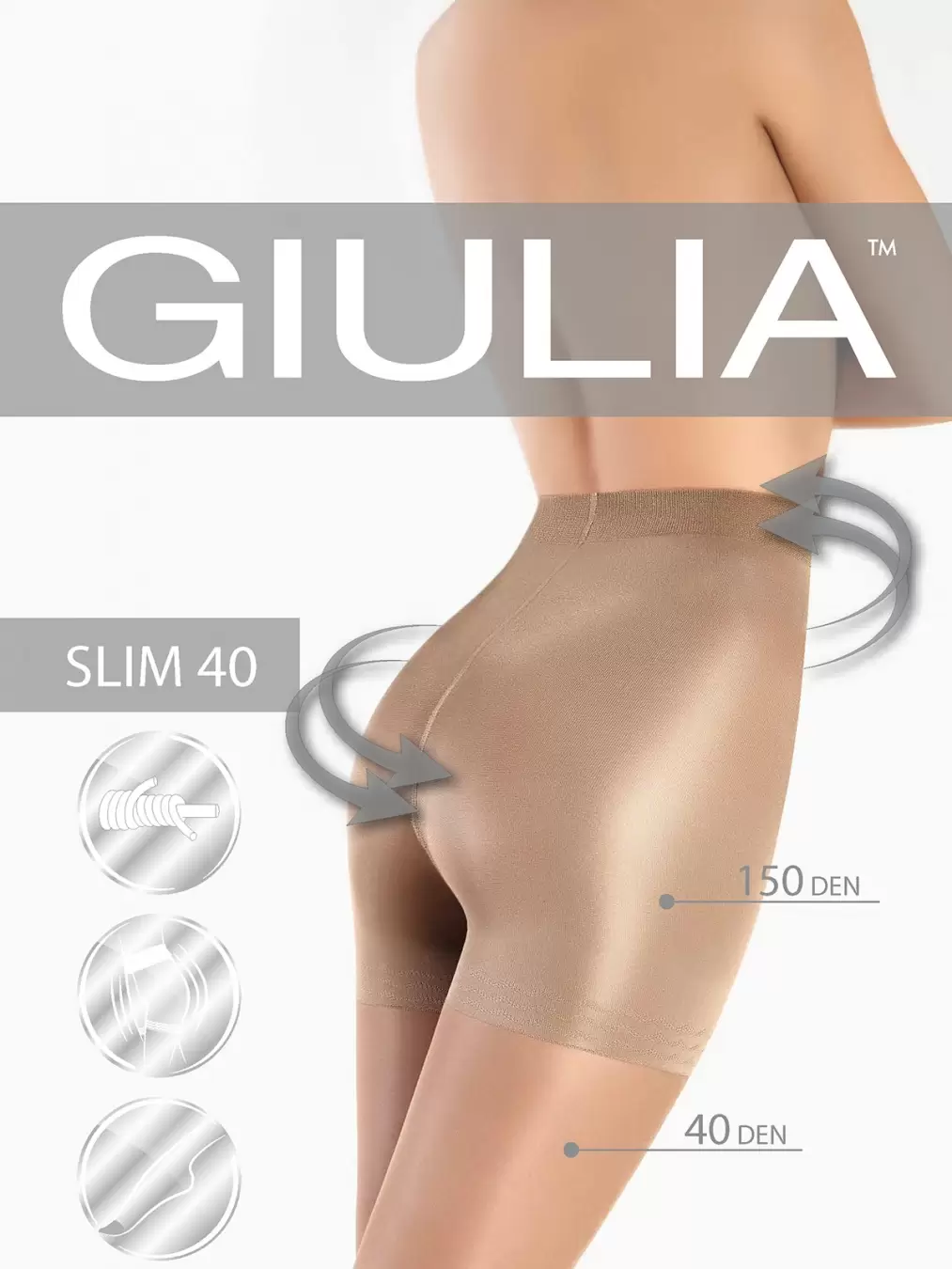 Giulia Slim 40, корректирующие колготки (изображение 1)