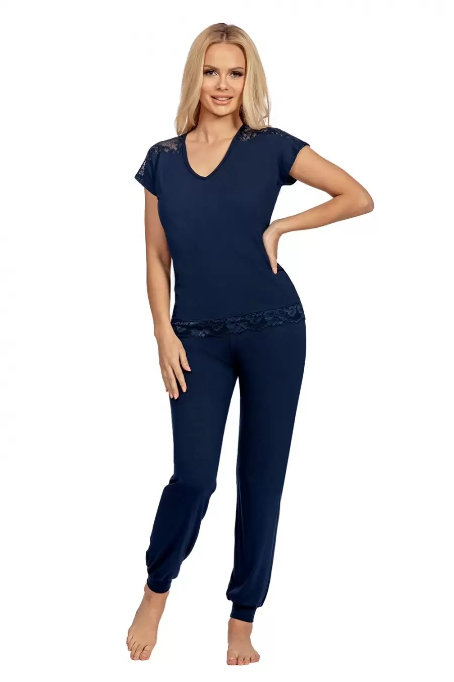 Donna Lena pyjamas Dark Blue, пижама с брюками (изображение 1)