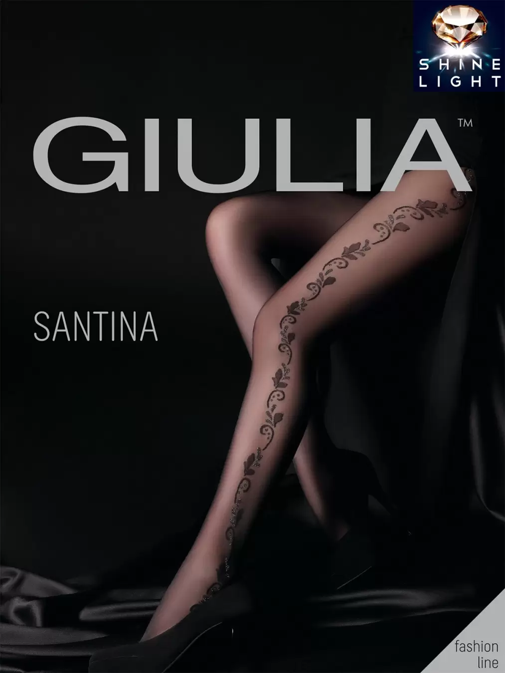 Giulia SANTINA 07, фантазийные колготки купить недорого в интернет-магазине   Москва