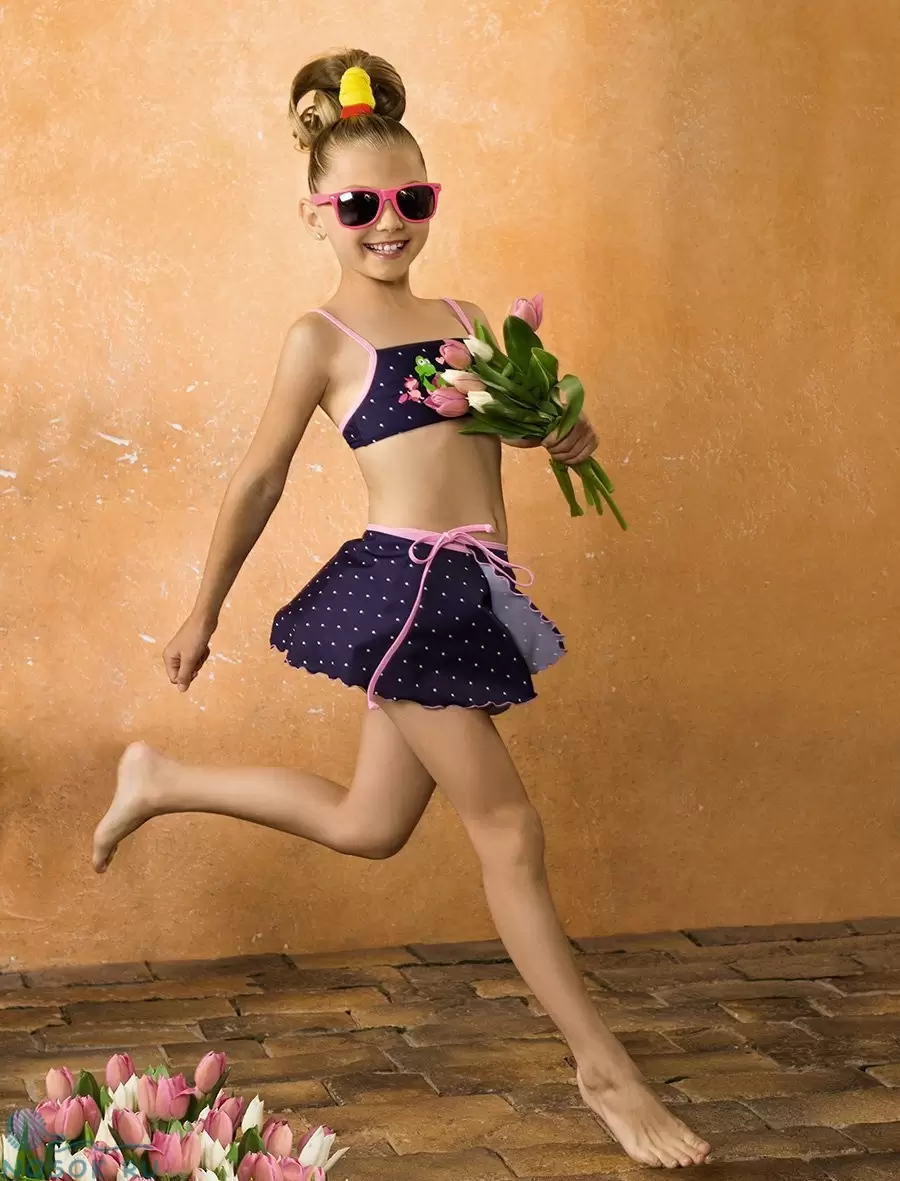 Купальник для девочек (бюст, плавки, юбка) GBZ041505 Nectarina (изображение 1)