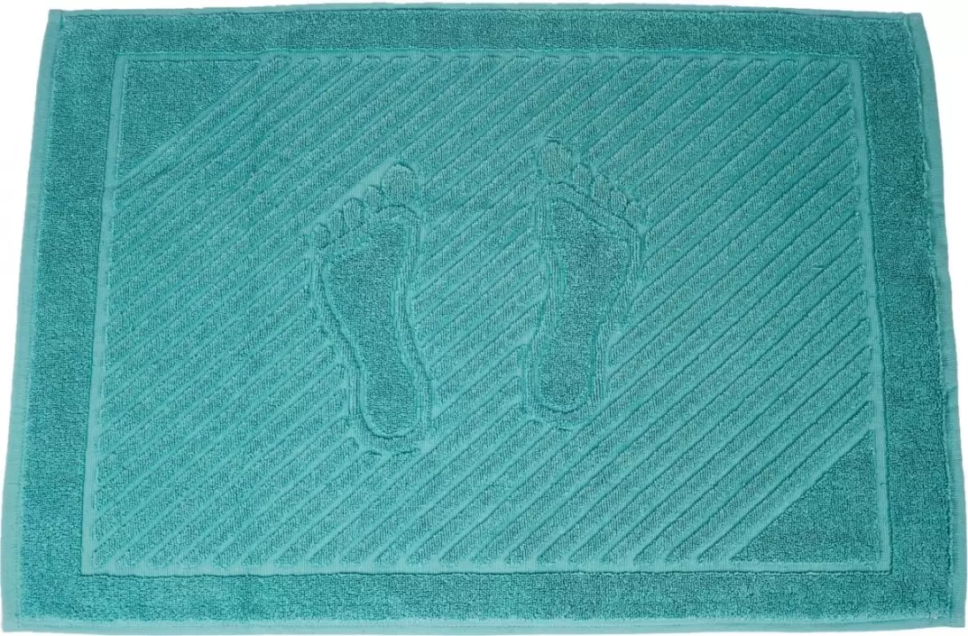 Roseberry Dusty turquoise (Пыльная бирюза), полотенце-коврик для ванной (50x70 бирюзовый) (изображение 1)
