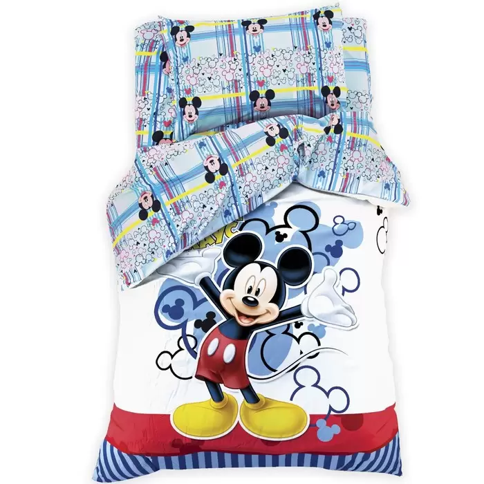 Disney Микки Маус 70x70 поплин, детское постельное белье 1.5 спальное (изображение 1)