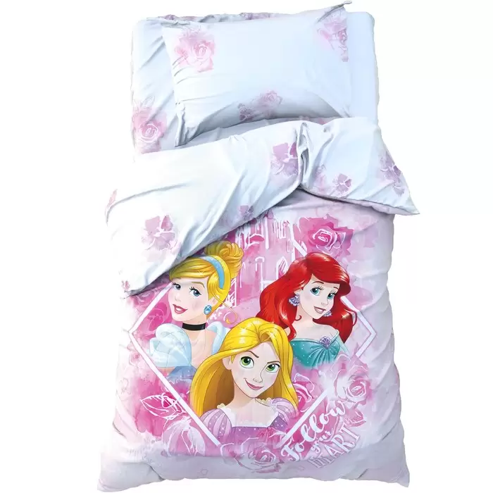 Disney Follow your heart, Принцессы, детское постельное белье 1.5 спальное (изображение 1)
