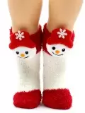 Hobby Line 3332, носки детские махровые Снеговик (изображение 1)