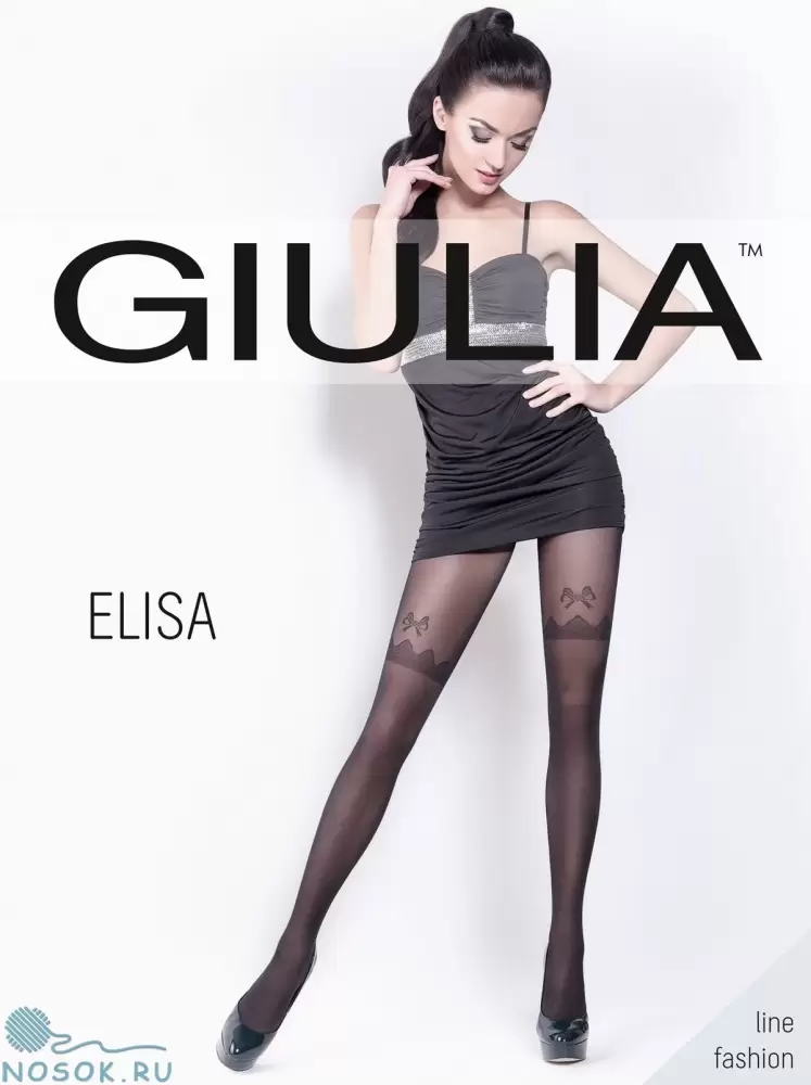 Giulia Elisa 04, колготки с имитацией чулок (изображение 1)