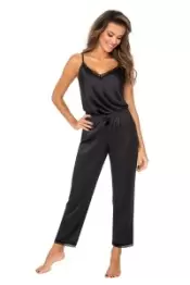 Donna Tiffani Pyjamas Black, пижама с брюками