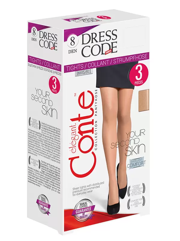 Conte Dress Code 8 (3 пары), колготки (изображение 1)