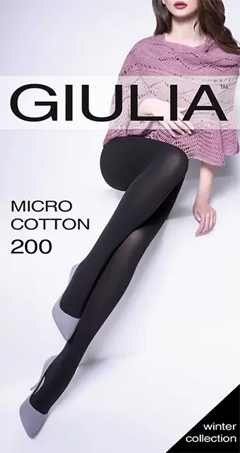 Giulia MICROCOTTON 200, классические колготки (изображение 1)