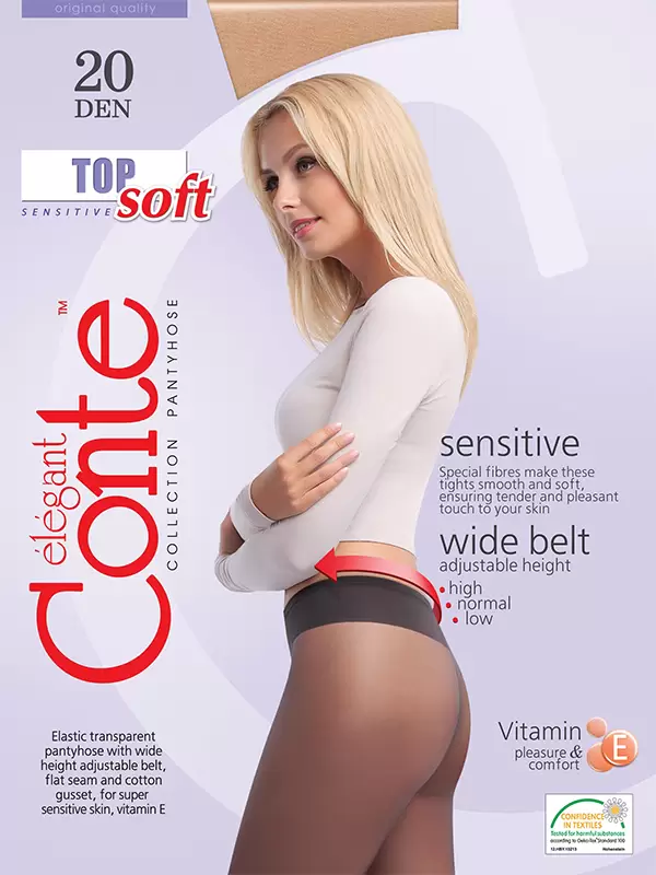 Conte Top soft 20, колготки купить недорого в интернет-магазине Nosok.ru  Москва
